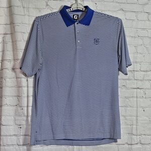 FootJoy Men's XL ProDry Performance Golf Polo Shirt Striped Merion Golf Club